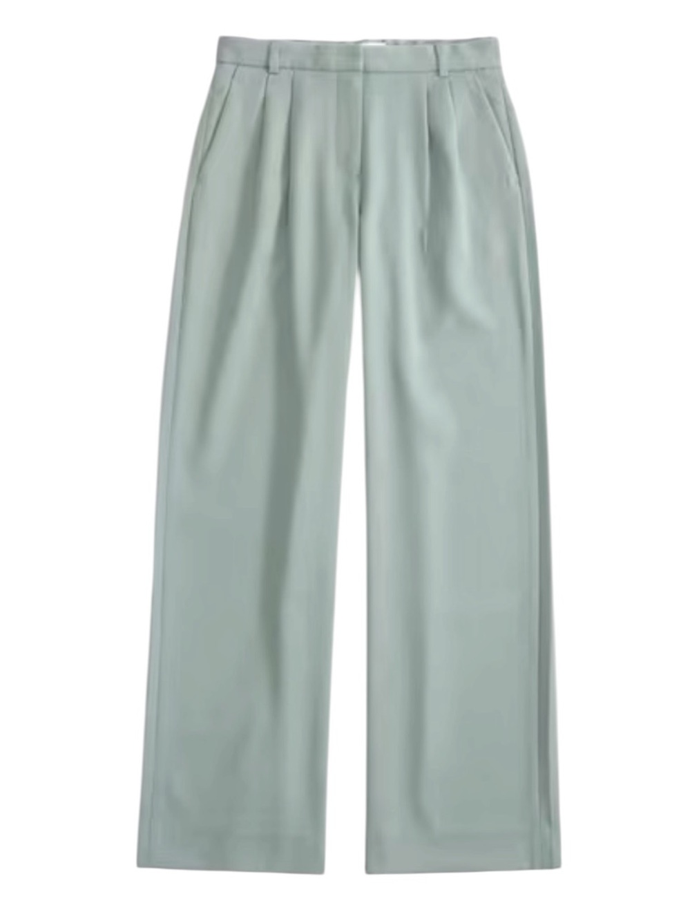 A&F Sloane Low Rise Tailored Wide Leg Pant Seafoam Green NWT Size 33
